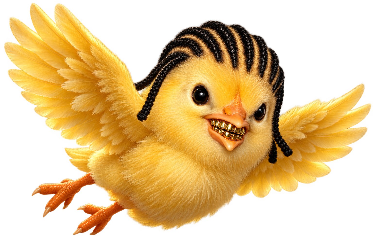Braided CHIGGA chicken flying