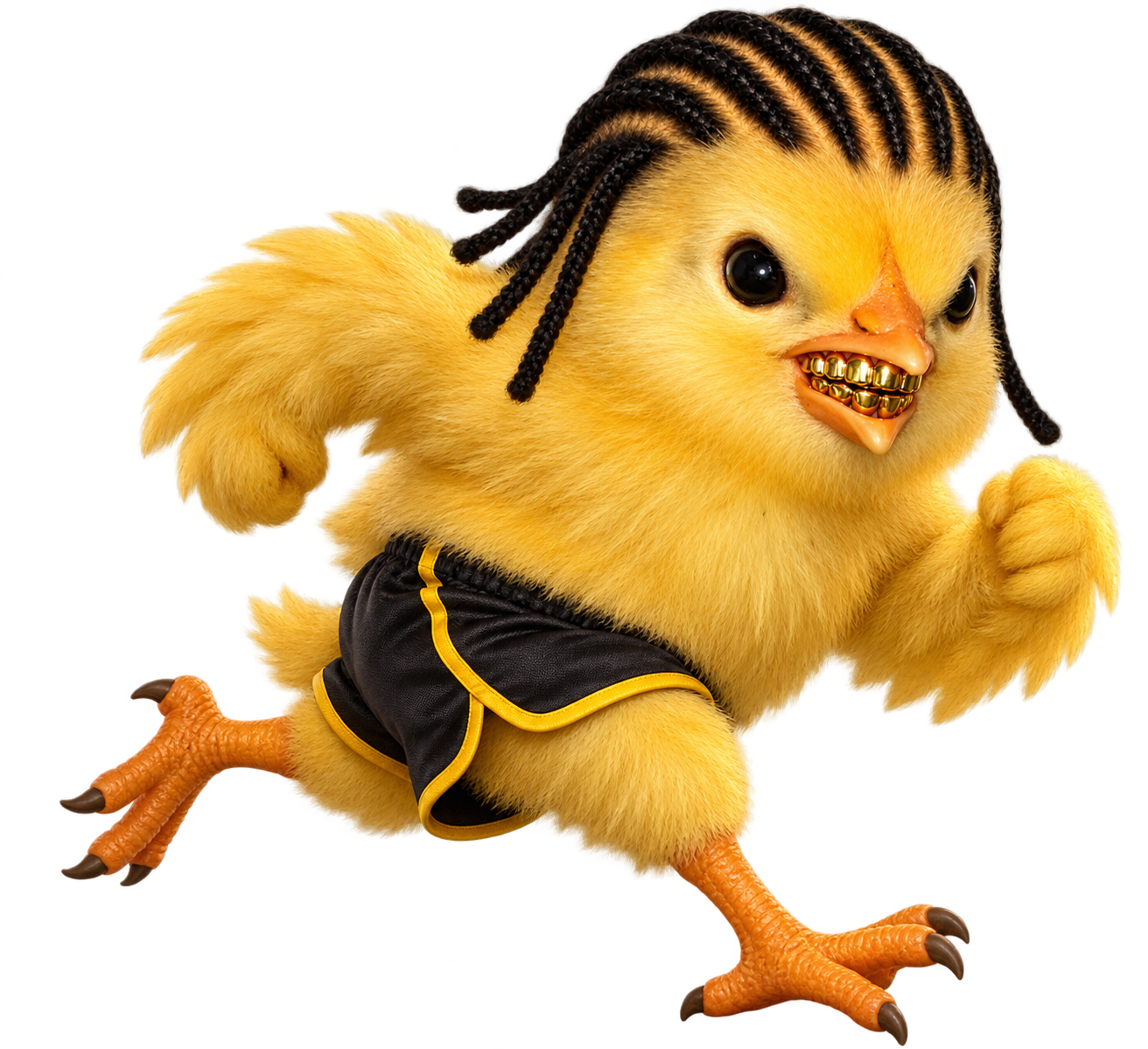 Braided CHIGGA chicken sprinting
